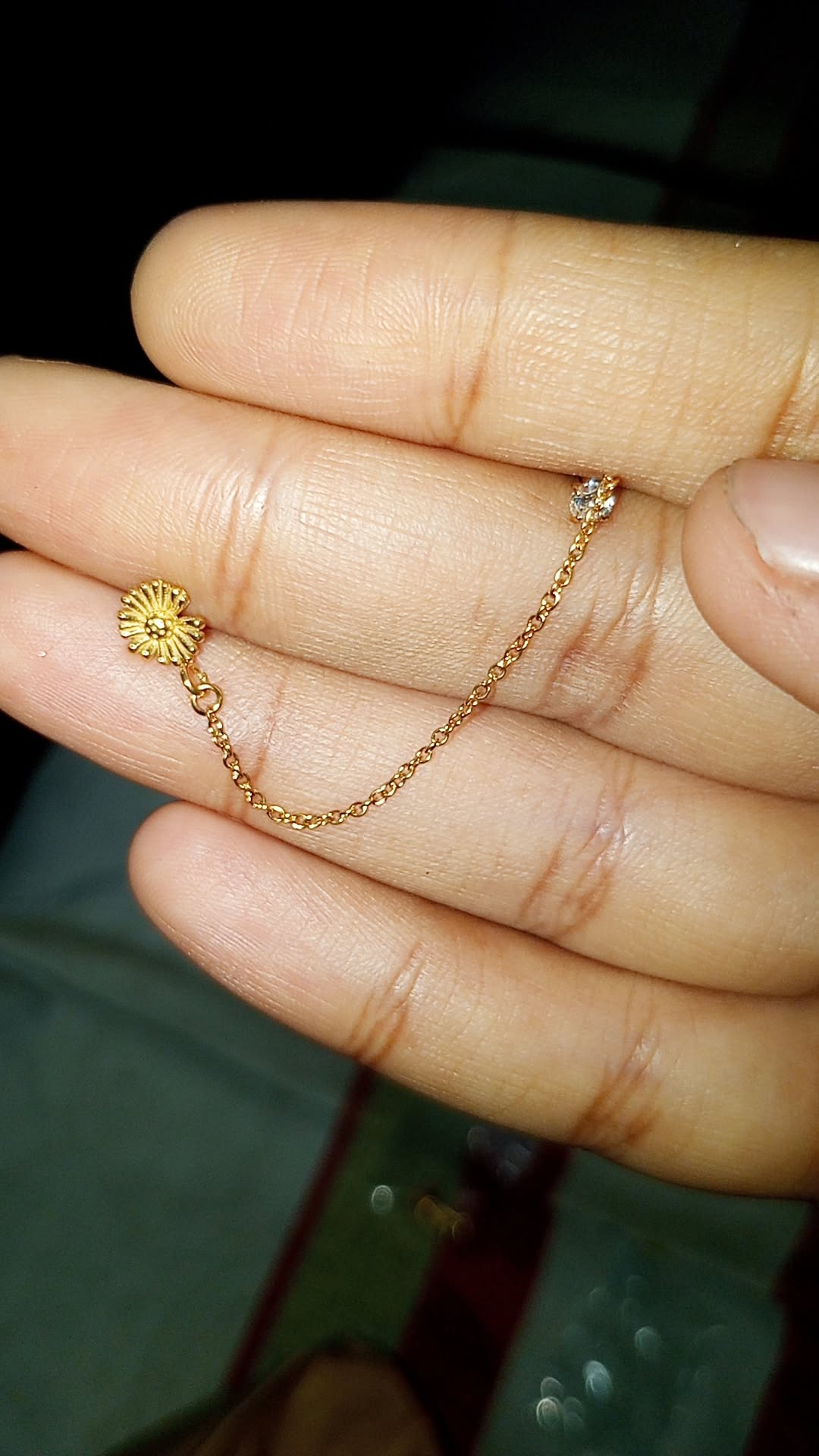 Double sided chain studs  (pair)