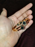 Four leaf black clover handcuff