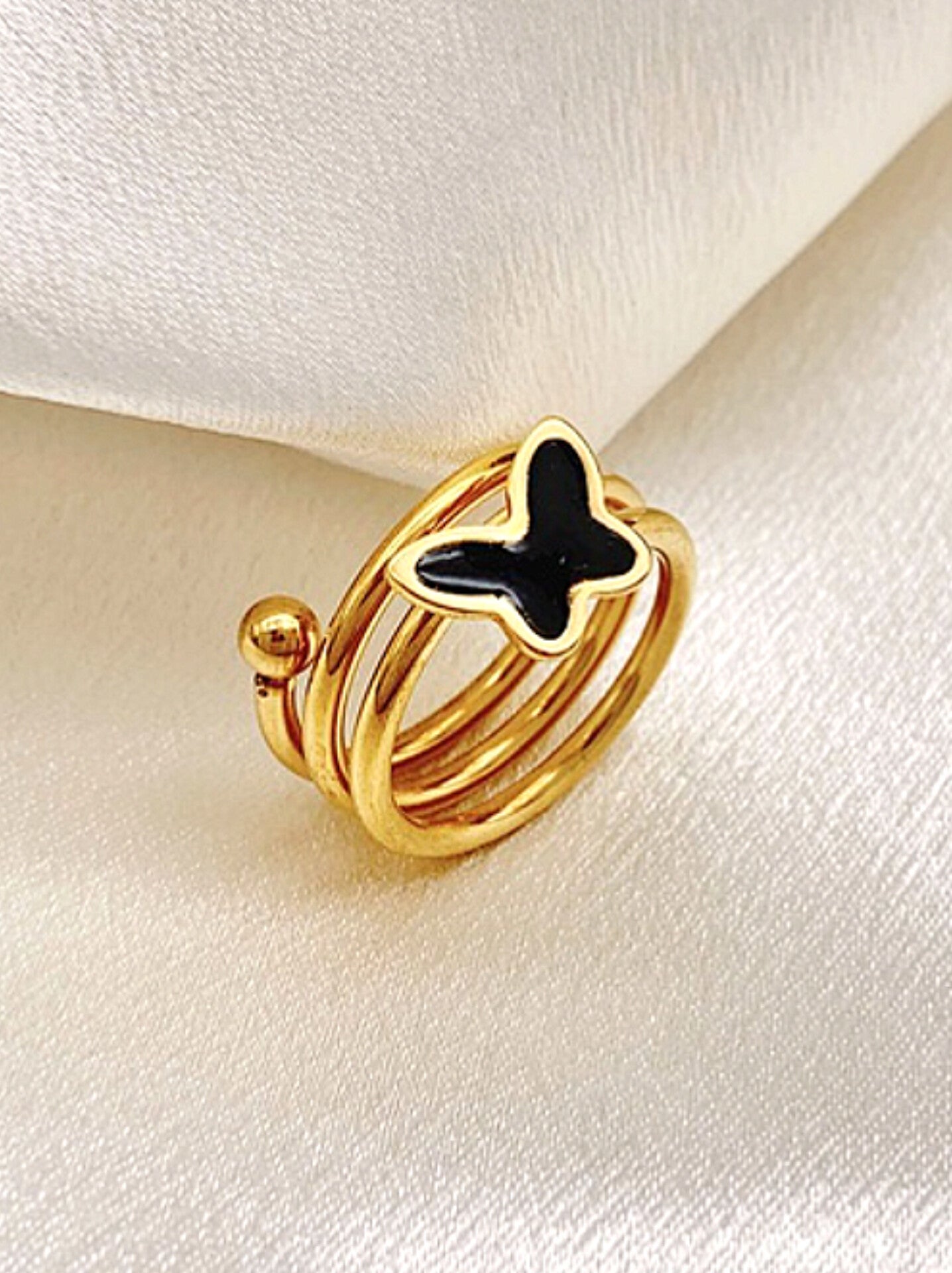 Butterfly cuff ring